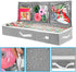 Primode Gift Wrap Organizer Under Bed Storage Container, 41”x14”x6” for 18-24 Rolls, 600D Oxford Material (Grey)