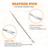 Set 4 Crab Crackers and Tools, of Stainless Steel Lobster Picks, Crab Leg Cracker, Seafood Tool Kit with Gift Box