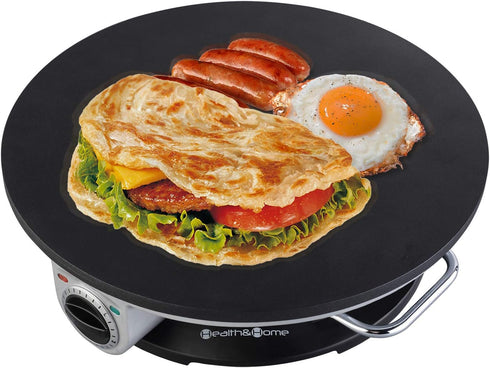 No Edge Crepe Maker, 13 Inch Electric Griddle & Non-stick Pancake Maker, Crepe Pan