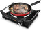 Techwood Hot Plate Portable Electric Stove, 1500W Countertop Single Burner with Adjustable Temperature, 7.5” Cooktop