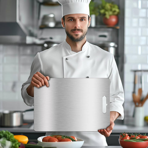 HayBaroda Titanium Cutting Board Pure Cutting Board for Kitchen Food-Grade Chopping Board for Meat, Vegetables