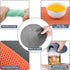 Trivets for Hot Pots and Pans, Decorative Silicone Hot Pads for Kitchen Counter, 4 pcs Square