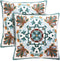 Onelsong Decorative Pillow Covers, Set of 2 Embroidery Square 18x18 inches for Couch Living Room