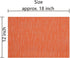 SHACOS Placemats Set of 6, Woven Vinyl Place Mats for Dining Table, Indoor Outdoor Wipe Clean (6, Orange)