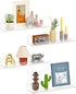 Dooiclear 4 Pack Floating Shelves for Wall, 15" Clear Book Shelf, Acrylic Floating