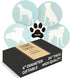 Greenline Goods Boxer Lovers Ceramic Drink Coasters, Set of 4 Dog Coasters with Cork Bottom and Metal Stand