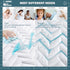 Cal King Size Waterproof Mattress Protector, Quilted Breathable Ultra-Soft Filling, Fitted Deep Pocket Cover Fits