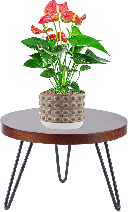 ESEHGS Plant Stand Indoor Outdoor, Wooden plant Stool, Mid Century Plant Stand for