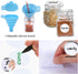 24 Pack 4oz 24 SPANLA Spice Jars, Small Glass Jars with Airtight Hinged Lid, With Spice Labels & Silicone Funnels