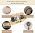 Set 3 Glass Coffee Canister with Shelf & Spoons - Piece Airtight Seal Coffee Bean Storage Containers & Filter Holder