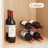 Lifewit Plastic Stackable Wine Rack for Refrigerator, Cabinet, Countertop, Holds 4 Bottles, Water Bottle Organizer