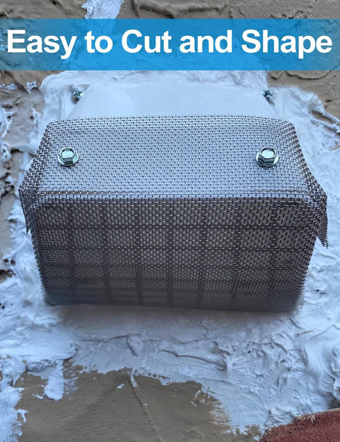 3 Pack Wire Mesh Screen, 13.4'' x 9.5'' for Air Vent, 304 Stainless Steel to Prevent Mice, Bugs, Rodents