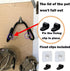 Set of 4 Self Adhesive Pan Pot Lid Holders, Cabinet Door/Wall Mount Storage Organizer for Lids Up to 11 Inches.