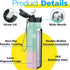 han's bottle 24 Oz, Sports Water Bottle - Straw Lid, Leak Proof, Vacuum Insulated Stainless Steel, Double Walled