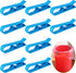 Melostu 20Pcs Plastic Kitchen Garbage Bin Clip, Washroom Trash Can Bag Clips, Waste Basket Garbage Bin Clamp,Rubbish