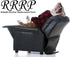 Reliable Recliner Replacement Parts Small Oval Black Plastic Pull Handle, Fits 3mm & 6mm Cables