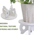 VZODESR 10 inch Small Plant Stand Kitchen Display Stand Plant Holder Plant Stool Round Stand Risers Farmhouse Rustic