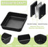 E-far 9x9 Baking Pan, Nonstick Square Cake Pan with Stainless Steel Core, Black Metal Bakeware for Brownies