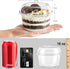 50 Pack 16 oz Plastic Dessert Cups with Lids, Clear Disposable Snack Bowls for Yogurt Parfait, Cake, Fruit, Salad, Acai