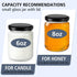8 oz 20 Folinstall Small Glass Jars with Airtight Lids, Pcs Candle Jars for Candle Making, Wedding Party, Empty Food