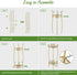 2 26.5" H HOMEXIN Plant Stand Indoor- Tier Metal Tall Plant Stand Flower Stand Holder Heavy Duty Rustproof Plant Shelf