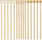 I-MART 15 Pack Stainless Steel Cocktail Picks, Reusable Metal Garnish Sticks for Drinks, Appetizers, 4.25 Inch (Gold)
