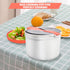 2L Microwave Rice Cooker, 2 Layer Vegetable Steamer with Strainer, Non-Stick Pasta Cooker, Dishwasher Safe