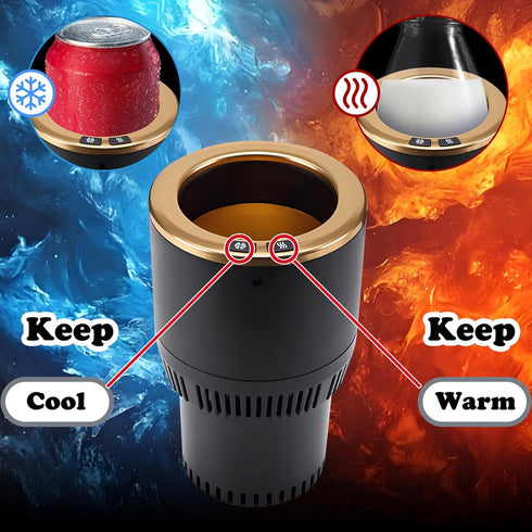 2-in-1 Commuter/Traveler/Road Premium Car Cup Warmer Cooler Smart Car Cup Mug Holder Holiday Seasonal Present | Perfect