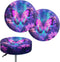 Kuiaobaty 12-14 inch Round Bar Stool Cover Cushion with Elastic Aesthetic Purple