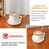 ASAWASA Smart Candle Warmer for Large Jar, Coffee Mug Warmers, with Gravity Switch Auto Shut-On/Off, Safely and evenly