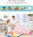 Aubliss Stuffed Animal Storage Bean Bag Chair Cover, 50"x 35" Extra Large for Kids & Adults, Premium Cotton Canvas