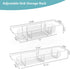 Ahonnpely 13.4" 17.1", Sink Caddy Sponge Holder Kitchen Sink Organizer, Telescopic sink organizer rack for kitchen