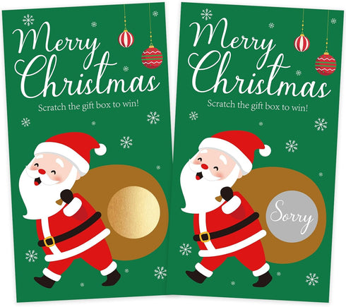 Sereliy Christmas Scratch Off Cards, Fun Holiday Scratch Off Cards for Party, Christmas