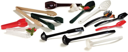 Carlisle FoodService Products 441003 High Heat Solid Plastic Spoon, 11", Black Color