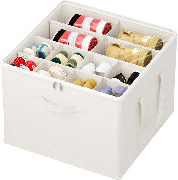Lifewit Shoe Storage Organizer for Closet, Fabric Large Shoe Box Storage Containers