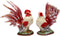 Appletree Design 31968 A Day in the Country Rooster Salt and Pepper Set, 4-3/8-Inch