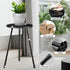 (11.8"x20") KINNARY Tall Plant Stand, Mid Century Wood Indoor Plant Stand Black Plant Table for Flower Pots, Metal