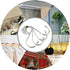 20 Pack 3.4" S Shaped Hooks, Stainless Steel Metal Hangers for Kitchen, Work Shop, Bathroom, Garden