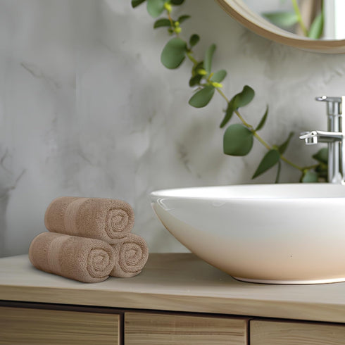 Pack 12) Avalon Towels Luxury Washcloths (Value of Premium Cotton, Soft & Absorbent Wash Cloths for Body and Face