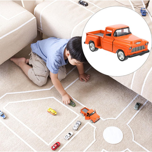 4.92X1.96X1.57In TOYANDONA Small Pickup Truck Model Miniature Figurine Kids Toy Gift for Home Decor Tabletop Display