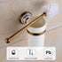 Toilet Brush with Holder for Bathroom, Antique Bronze Wall Mounted Hardware Accessories, Porcelain Design