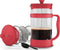 Utopia Kitchen 12 Ounce French Press Coffee Maker, Heat Resistant Borosilicate Coffee Pot for Camping Travel Gifts, Red