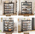 5 Closet,Industrial, Mavivegue Metal Shoe Rack, Tier Shoe Organizer with MDF Board and Non-Woven Fabric, Shoe Rack