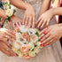 Whaline 72Pcs Gold Bridal Shower Diamond Rings, Adjustable Engagement Rings for Wedding Table Decorations