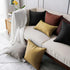 Jeanerlor Cotton Linen Decorative Lumbar Throw Pillow Case 12"x20" for Wedding/Party/Gift, Black