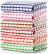 LAZI Kitchen Dish Towels, 16 Inch x 25 Inch Bulk Cotton Kitchen Towels, 6 Pack Dish Cloths for Dish Rags for Drying Dishes Clothes and Dish Towels by LAZI