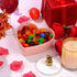 WHJY Cute Heart Shaped Bowls, Red Candy Dish for Valentines Day and Date Night