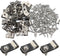 Wire Fence Clips 100 Pcs, Stainless Steel Fencing Mounting Clips with 100 Pcs Screws for 12-16 Gauge Welded Wire