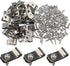 Wire Fence Clips 100 Pcs, Stainless Steel Fencing Mounting Clips with 100 Pcs Screws for 12-16 Gauge Welded Wire