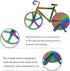 Stainless Steel Bicycle Pizza Cutter Wheel, Creative Pizza Knife with Pizza Shovel, Cool Kitchen Utensil (Rainbow)